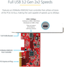 Miniatuurafbeelding van Startech USB 3.2 C PCIe Interface