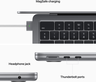 Vista previa de MacBook Air Apple 13 M2 8/512 GB gris