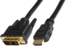 Miniatuurafbeelding van Cable HDMI A/m-DVI-D/m 0.5m Black