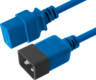 Miniatuurafbeelding van Power Cable C20/m-C19/f 1m Blue