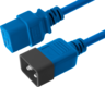 Thumbnail image of Power Cable C20/m - C19/f 1m Blue
