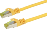 Aperçu de Câble patch RJ45 S/FTP Cat6a 0,25m jaune