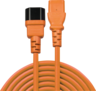 Miniatuurafbeelding van Power Cable C13/f - C14/m 2m Orange