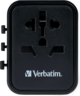Vista previa de Adaptador viaje Verbatim World + 2x USB