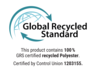 Certifikační logo Global Recycled Standard (GRS) - polyester