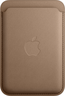 Apple iPhone Feingewebe Wallet taupe Vorschau