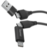 Hama USB Typ C/A - Micro-B/C Kabel 1,5 m Vorschau