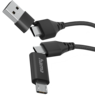 Thumbnail image of Hama USB-C/A - Micro-B/C Cable 1.5m