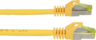 Aperçu de Câble patch RJ45 S/FTP Cat6a 0,25m jaune