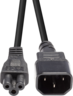 Kabel IEC C14 - IEC C5 2m schwarz Vorschau