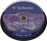 Thumbnail image of Verbatim DVD+R DL 8.5GB 8x SP 10-pack