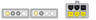 Thumbnail image of Power Adapter 1x6pin/m - 2x4pin/m 0.15m