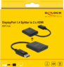 Miniatuurafbeelding van Delock DisplayPort - 2x HDMI MST Hub