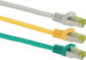 Aperçu de Câble patch RJ45 S/FTP Cat6a 0,25m jaune