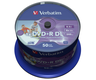 Thumbnail image of Verbatim DVD+R DL 8.5GB 8x Ink SP 50-pck