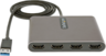 Miniatura obrázku Adaptér USB typ A kon. - 4x HDMI zdírka