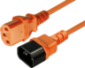 Vista previa de Cable alim. C13 h - C14 m 2 m, naranja