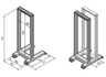 Thumbnail image of Rittal Data Rack Distributor Rack 40U