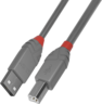 Miniatuurafbeelding van Cable USB 2.0 A/m-B/m 0.5m Grey