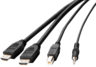 Anteprima di Cavo KVM 2x HDMI, USB, audio 1,8 m