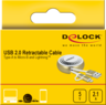 Thumbnail image of Delock USB A-Lightn/Micro-B Cable 0.46m