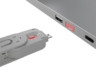 Anteprima di Blocca porte USB-A rosa 4 pz. + 1 chiave