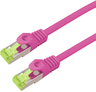 Imagem em miniatura de Cabo RJ45 S/FTP Cat6a 15 m magenta