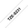 Widok produktu Brother Taśma TZE-S231 12mmx8m, biała w pomniejszeniu