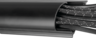 Aperçu de Gaine câbles semi-circ. 70x21 mm 1m noir