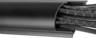 Aperçu de Gaine câbles semi-circ. 70x21 mm 1m noir