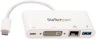Thumbnail image of Adapter USB C/m - DVI-I+Ethernet+USB