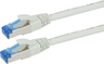 Anteprima di Cavo patch S/FTP RJ-45 Cat6a 0,5 m grig.