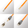 Miniatuurafbeelding van Male RJ45 Cat6a STP 50-pack