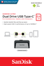 Miniatuurafbeelding van SanDisk Ultra Dual Drive USB Stick 128GB