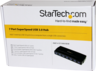 StarTech USB 3.0 7 portos hub, fekete előnézet