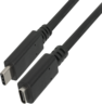 USB-C 3.0 m/f kábel 1,5 m, fekete előnézet