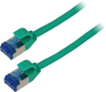 Aperçu de Câble patch RJ45 S/FTP Cat6a 1,5 m, vert