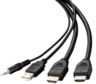 Anteprima di Cavo KVM 2x HDMI, USB, audio 1,8 m