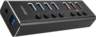 Vista previa de Hub USB LINDY 3.0 7 p. + interruptor