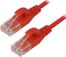 Vista previa de Cable patch RJ45 U/UTP Cat6a 0,5 m rojo