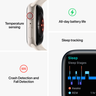 Apple Watch S8 GPS+LTE 45mm Stahl silber Vorschau