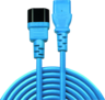 Aperçu de Câble alimentation C13f.-C14m. 0,5m bleu