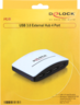 Delock USB Hub 3.0 4-Port schwarz/weiß Vorschau