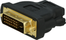 Widok produktu Adapter DVI-D wt - HDMI(A) gn, czarny w pomniejszeniu