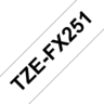 Aperçu de Ruban Brother TZe-FX251 24mmx8m blanc
