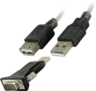 DB9 (RS232) (m) - USB-A (m) adapter előnézet