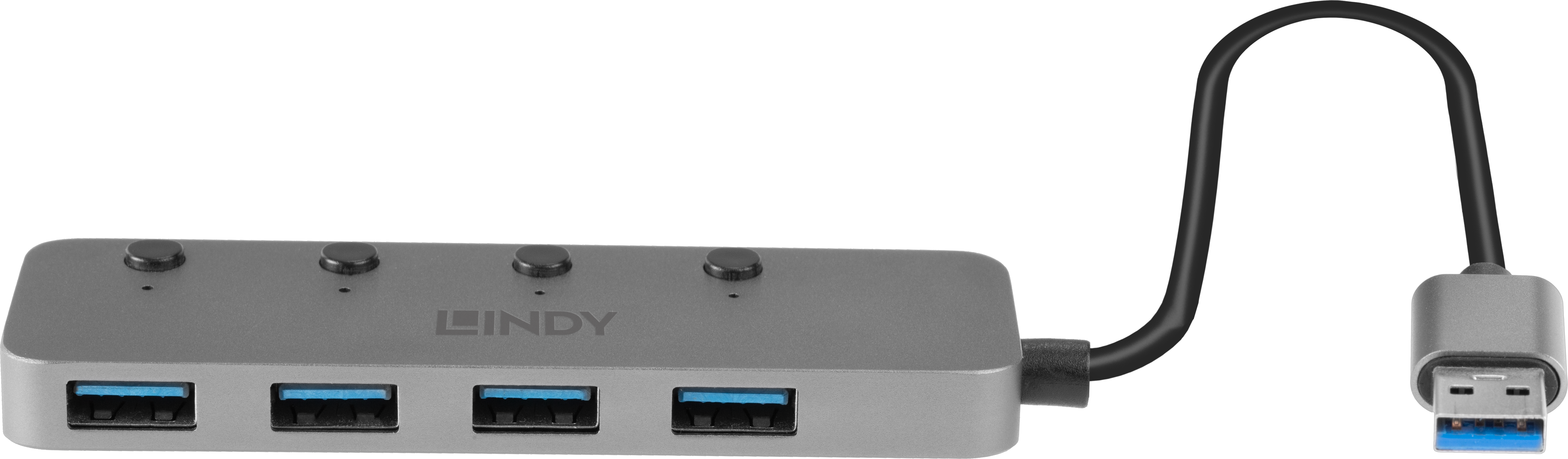 LINDY USB Hub 3.0 4Port schwarz+Schalter Vorschau