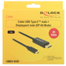 Miniatuurafbeelding van Cable USB C/m - DisplayPort/m 1 m