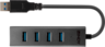 LINDY USB 3.0 hub 4 port, fekete előnézet