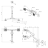 Thumbnail image of Dataflex Viewgo Pro Dual Desk Mount